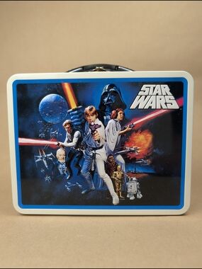 Star Wars Tin Lunch Box With Sandwich Cutters, Williams Sonoma Limited Ed NEW